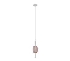 142034 - LED Luster na lanku HOLD LED/5W/230V Rose gold/biela