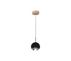 5143174 - LED Lustre na lanku BALL WOOD 1xGU10/5W/230V matný dub