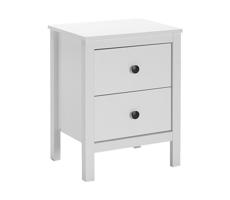 Adore Furniture Nočný stolík 61x46 cm biela