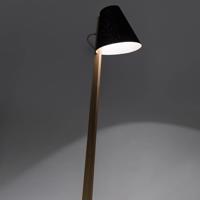 ALMUT 1411 stojaca lampa zakrivená Ø 30 cm korok