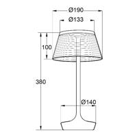 Aluminor La Petite Lampe stolná LED lampa, biela