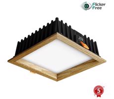 APLED APLED - LED Podhľadové SQUARE WOODLINE LED/12W/230V 3000K 17x17 cm dub masív