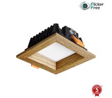 APLED APLED - LED Podhľadové SQUARE WOODLINE LED/3W/230V 3000K 9x9 cm dub masív