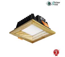 APLED APLED - LED Podhľadové SQUARE WOODLINE LED/3W/230V 3000K 9x9 cm jaseň masív