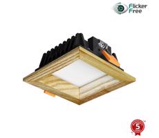 APLED APLED - LED Podhľadové SQUARE WOODLINE LED/3W/230V 4000K 9x9 cm jaseň masív