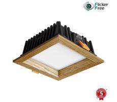 APLED APLED - LED Podhľadové SQUARE WOODLINE LED/6W/230V 3000K 12x12 cm dub masív