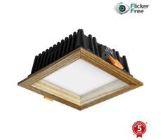 APLED APLED - LED Podhľadové SQUARE WOODLINE LED/6W/230V 4000K 12x12 cm jaseň masív