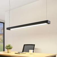 Arcchio Cuna závesné LED, čierna, hranaté 122 cm