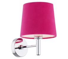 Argon Argon 3909 - Nástenná lampa BOLZANO 1xE27/15W/230V ružová/lesklý chróm