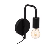 Atmosphera Atmosphera - Nástenná lampa KELI 1xE27/40W/230V čierna