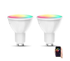 B.K. Licht B.K. Licht 1263 - SADA 2x LED RGB Stmievateľná žiarovka GU10/5,5W/230V Wi-Fi Tuya