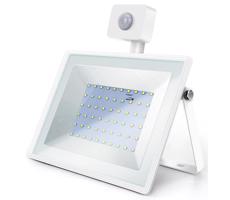 B.V.  - LED Reflektor so senzorom LED/50W/230V 6400K IP65 biela