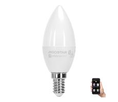 B.V. LED RGBW Žiarovka C37 E14/4,9W/230V 2700-6500K -