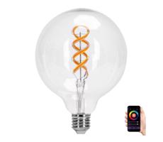 B.V. LED RGBW Žiarovka FILAMENT G125 E27/4,9W/230V 2700K -