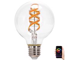 B.V. LED RGBW Žiarovka FILAMENT G80 E27/4,9W/230V 2700K -