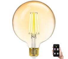 B.V. LED Stmievateľná žiarovka FILAMENT G125 E27/6W/230V 2700-6500K Wi-Fi -