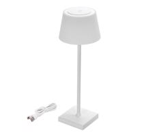 B.V.  - LED Vonkajšia stmievateľná nabíjacia lampa LED/4W/5V 3600mAh biela IP54