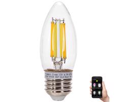 B.V. LED Žiarovka FILAMENT C35 E27/4,5W/230V 2700-6500K -