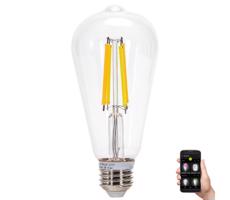 B.V. LED Žiarovka FILAMENT ST64 E27/6W/230V 2700-6500K -