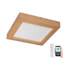 Brilagi Brilagi-LED Stmievateľné svietidlo WOODY FRAME LED/24W/230V dub 30x30 cm IP44 + DO