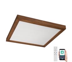 Brilagi Brilagi-LED Stmievateľné svietidlo WOODY FRAME LED/50W/230V dub 60x60 cm IP44 + DO