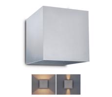 Brilagi Brilagi - LED Vonkajšie nástenné svietidlo CUBE LED/6W/230V šedá IP54