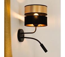 Brilagi Brilagi - Nástenná lampa ROYAL 1xE27/15W/230V + 1xG9/3W čierna/zlatá