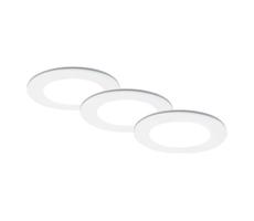 Brilo Brilo - SADA 3x LED Kúpeľňové podhľadové svietidlo LED/4W/230V IP44 biela