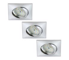 Briloner 6997-039 - SADA 3x LED Kúpeľňové podhľadové svietidlo LED/5W/230V IP23