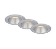 Briloner 7041-034-SADA 3x LED Kúpeľňové podh. svietidlo LED/4,9W/230V strieborná