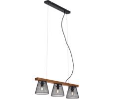 Briloner Briloner 4077-035 - Luster na lanku WOOD &amp; STYLE 3xE14/25W/230V