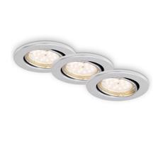 Briloner Briloner 7219-039-Sada 3xLED Stmievateľné kúpeľňové svietidlo 1xGU10/5W/230V IP23