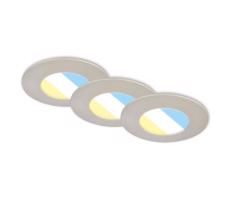 Briloner Briloner 7598032 -SADA 3x LED Koupelnové podh. svítidlo LED/4,9W/230V IP44 chróm