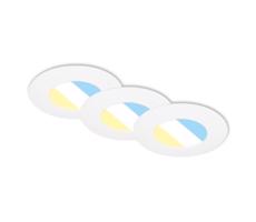 Briloner Briloner 7598036 -SADA 3x LED Koupelnové podh. svítidlo LED/4,9W/230V IP44 biela