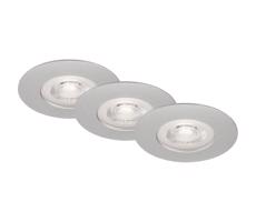 Briloner Briloner - SADA 3x LED Stmievateľné kúpeľňové svietidlo LED/4,9W/230V IP44