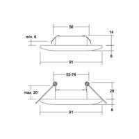 BRUMBERG Adapt LED downlight, čierna matná