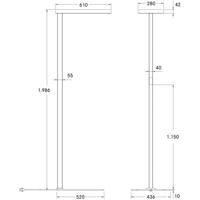 BRUMBERG Mikol LED stojacia lampa nepriamy