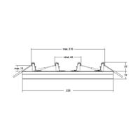 BRUMBERG Moon Midi LED stropný panel RC CCT Ø22,5cm