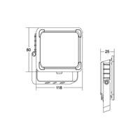 BRUMBERG Neo Mini LED reflektor, šírka 11,5 cm 3000K