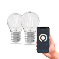 Calex Smart LED E27 P45 4,5W filament CCT sada 2ks