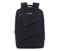 Canyon BPE-5, batoh pre 15,6´´ notebook, 22l, vodeodolný, 7 vreciek, USB-A nabíjací port, čierny CNS-BPE5B1