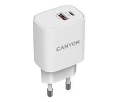 Canyon Canyon - Rychlonabíjací adaptér Power Delivery 20W USB-C + USB-A biela