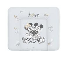 Ceba Baby Podložka mäkká na komodu Disney Minnie & Mickey Grey 85 x 72