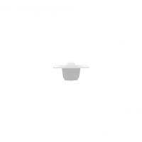 CTLS RECESSED DEAD END CAP WHITE 8688