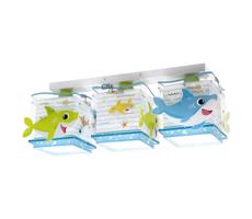 Dalber Dalber 63473 - Detské stropné svietidlo BABY SHARK 3xE27/60W/230V