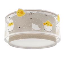 Dalber Dalber 76876 - Detské stropné svietidlo BABY CHICK 2xE27/15W/230V