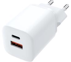 DC75 - Rychlonabíjací adaptér Power Delivery 1xUSB-A + 1xUSB-C 33W biela