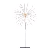 Dekoračná LED lampa Firework 3D striebrosivá 50 cm