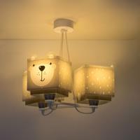 Detská závesná lampa Little Teddy, 3 svetlá