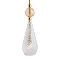 EBB & FLOW Smykke M gold crystal swirl gold-smoke